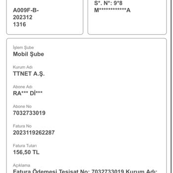 Türk Telekom İki Kere Kesilen Fatura
