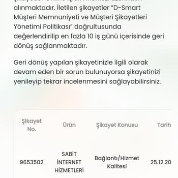 D-Smart Net İnternet Bağlantı Sorunu