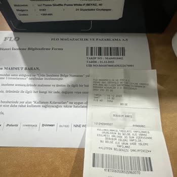 FLO Ayakkabı Puma Ayakkabı Dikiş Yırtılması