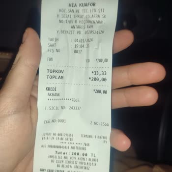 Hia Kuaför Antares Terbiyesizlik. Saygısızlık Dikkate Alınmamak