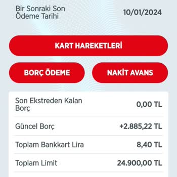 Ziraat Bankası Kartıma Fazladan Borç Yansıtıyor