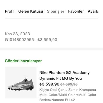 Nike Ürünü Göndermiyor. 1.5 Ay Geçti