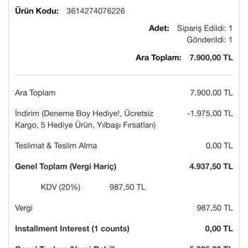 Lancome Yanlış Ürün Gönderip Oralı Bile Olmuyor