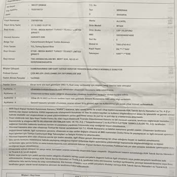 Media Markt TCL Çocuk Saati Servis Mağduru