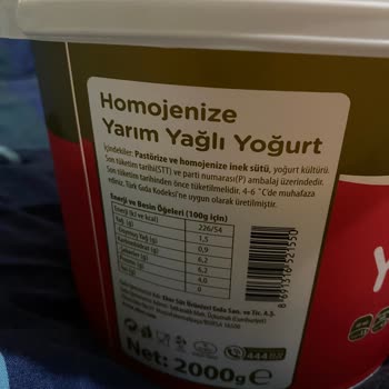 Eker Yoğurt Kıvam Ve Tat Memnuniyetsizliği