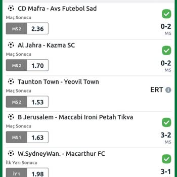 Bilyoner Ertelenen Maç Kuponu Tuttu