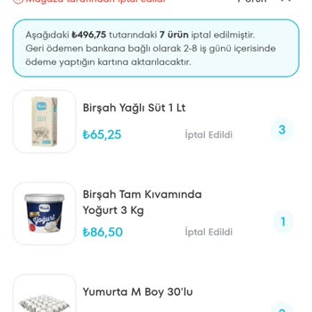 A101 Ürünü Eksiksiz Gönderme