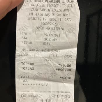 Samsun Zara Satış Temsilcisi Ürün İnceleme