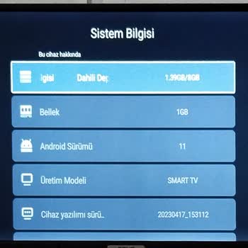 A101 Onvo Smart TV Android 13 Değil