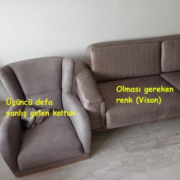 Bellona Satın Aldığım Renkteki (Vison) Koltuğu Üretemiyorlar