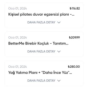 Betterme Para İadesi İstiyorum