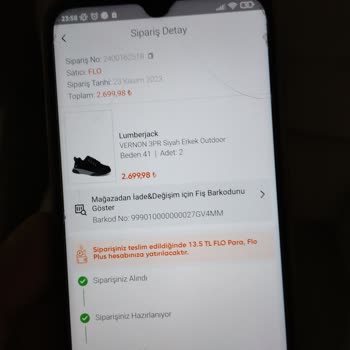 FLO Ayakkabı FLO Mağaza Online Alışveriş İade Gecikme Ve Ağır İtham