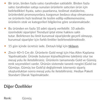 Trendyol Gümüş Adı Altında Sahte Ürün