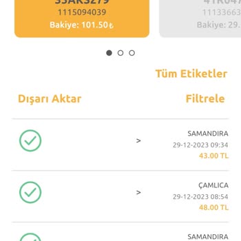 Samandıra Gişelerinde Fazla HGS Ücreti Ödemedi