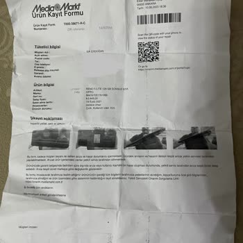 Telefonumu Vereli Dört Ay Odu Media Markt'tan Alamadım