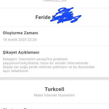 Turkcell Bağlantı Kalitesinden Şikayetçiyim