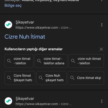 Özlem Cizre Nuh Turizm İyi Hizmeti Alamadım