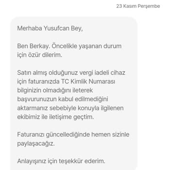 Hepsiburada Vergisiz Telefon Fatura Değişikliği