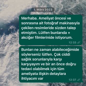 Özel Ekol Hastanesi (İzmir) Ameliyat Sonrası Yaşanan Sağlık Sorunları Ve Mağduriyet