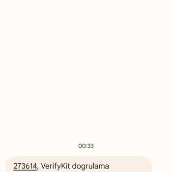 Verifykit Tarafından Doğrulama Kodu Gönderilmesi