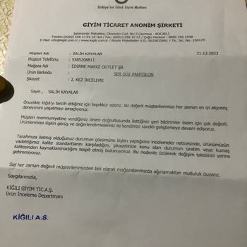 Kığılı Ürünlerine Sahip Çıkmıyor Kaliteden Ödün Veriyor.