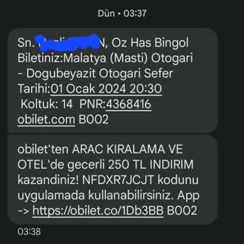 Öz Has Bingöl Turizm Yanlış İlde İndirildim Ve Özürleri Hatasından Daha Büyük Saygısızcaydı