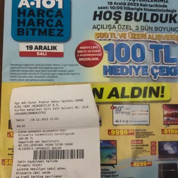 A101 Verdiği Kuponu Kullandırmıyor...!