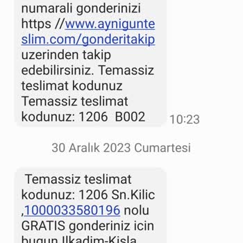 AGT Kurye Kargom Sürekli Dağıtımda