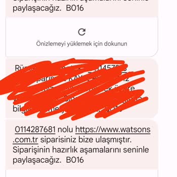 Watsons Teslim Edilmeyen Sipariş