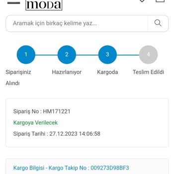 Hepsi Moda Siparişim Çok Geç Oldu