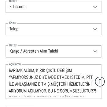 Madame Coco Kendi Web Sitesinden Alınan Ürüne Değişim Yapmıyor