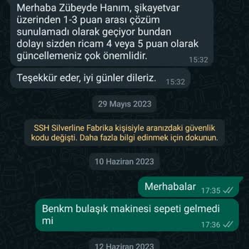 Silverline Garanti Süresi İçerisinde Yaşanan Ürün Teslimat Sorunu