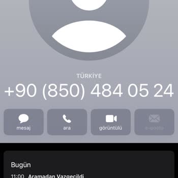 08504840524 Numara Tarafından Şüpheli Aranma