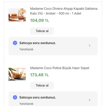 Madame Coco Teslim Edilmeyen Ürünler