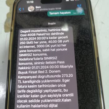 Vodafone 5451483428 Numaralı Hattımdan