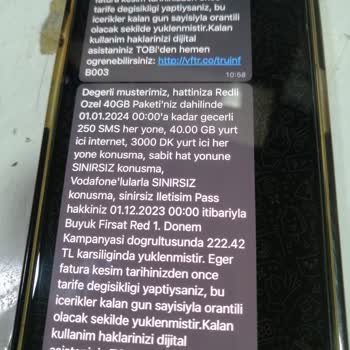 Vodafone 5451483428 Numaralı Hattımdan