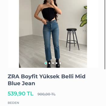Büşra Doğramacı Boutique Gelen Jeanın Renginin Fotoğraftakiyle Alakası Bile Yok