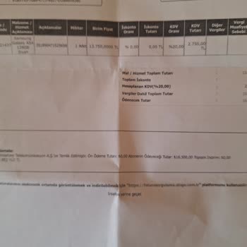 Vodafone Haksız Ücret Talebi İle Karşılaştım