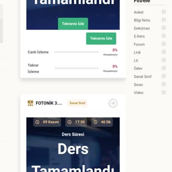 Kampüs 365 Tekrar İzlenme Hesaplama Sıkıntısı