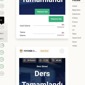 Kampüs 365 Tekrar İzlenme Hesaplama Sıkıntısı