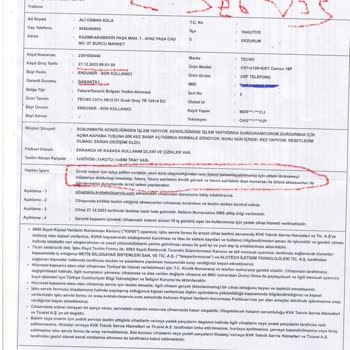 Tecno Mobile Telefon Değişim Talebi