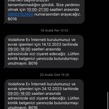 Vodafone Evde İnternet Bağlantısı Yapmıyor.