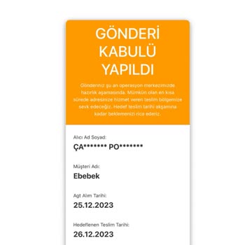 Ebebek Siparişler Teslim Edilmiyor
