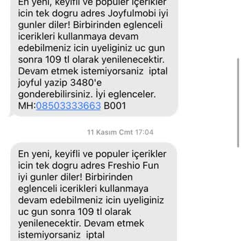 JoyfulMobi Yüksek Fatura Geldi