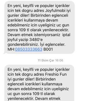 JoyfulMobi Yüksek Fatura Geldi