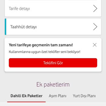 Vodafone Kampanya Çıkmadı