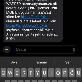 THY Para İadesi Yapmıyor