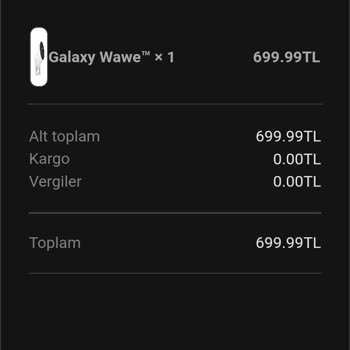 GalaxyWawe Projeksiyon Cihazı Teslimat Sorunu