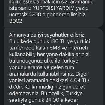 Turkcell Yurt Dışında 15 Saniye İçin 180 TL Faturaladı