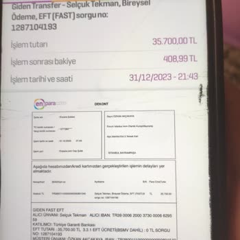 Enpara Yanlış Para EFT'si